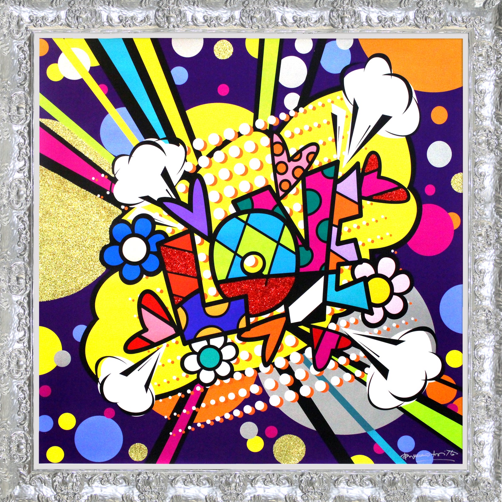 modern pop art big bang everything limited edition  vibrant home decor