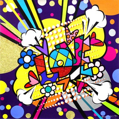 Romero Britto big bang everything limited edition  colorful pop art design