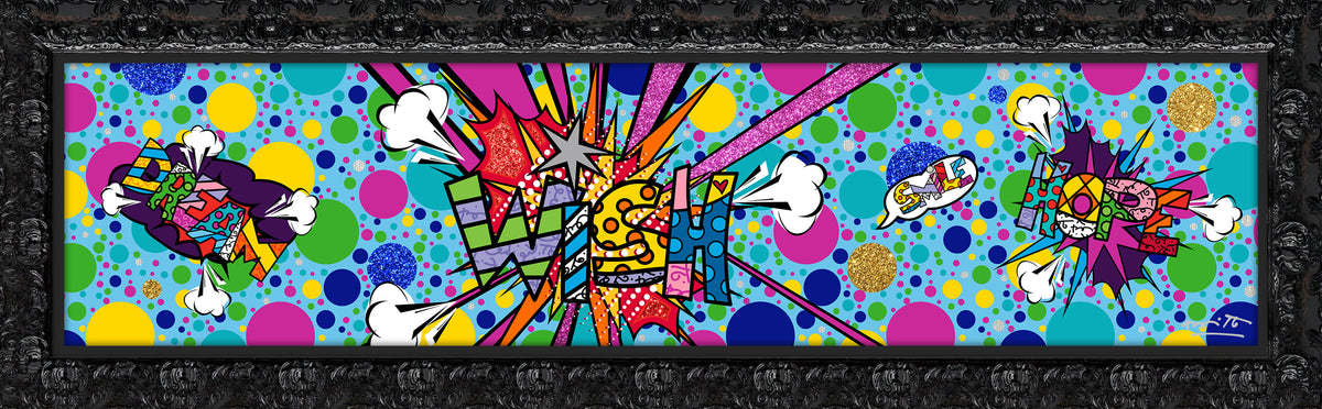 Romero Britto big bang wish limited edition  contemporary pop art piece