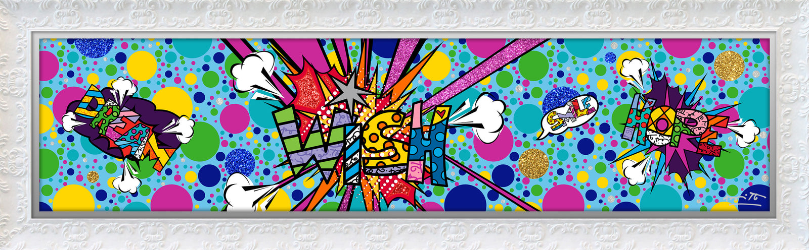 Romero Britto big bang wish limited edition  colorful pop art design