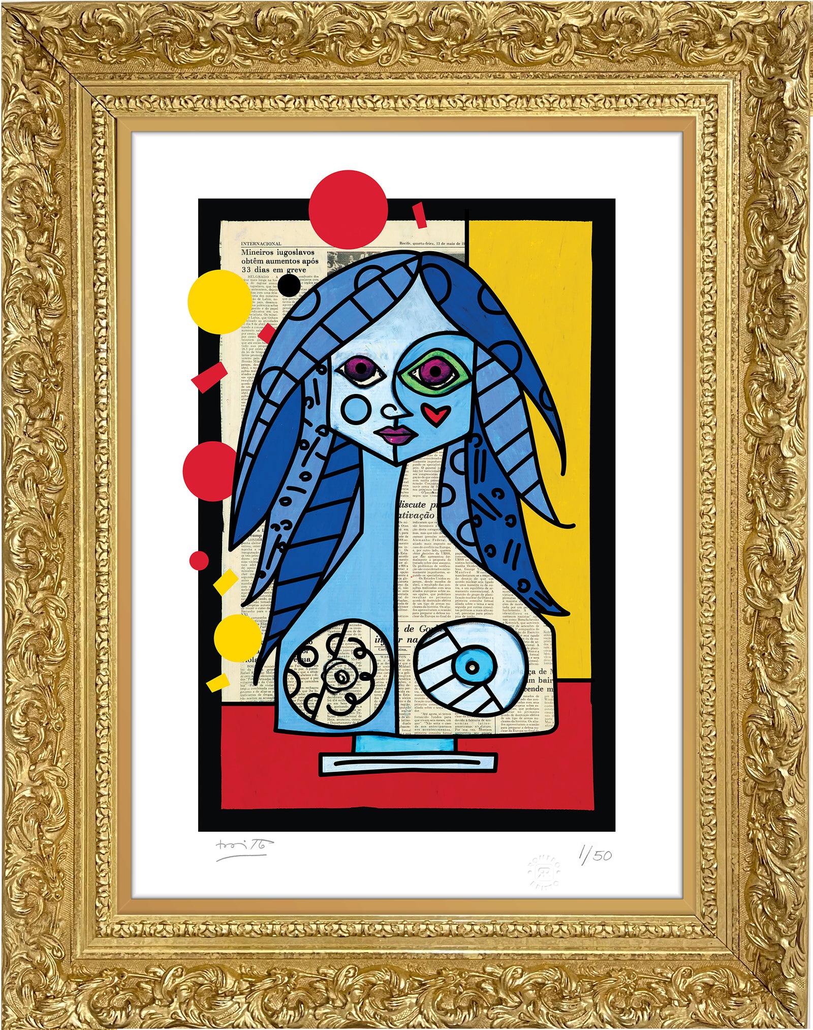 blue red yellow limited edition  colorful decorative collectible gift idea
