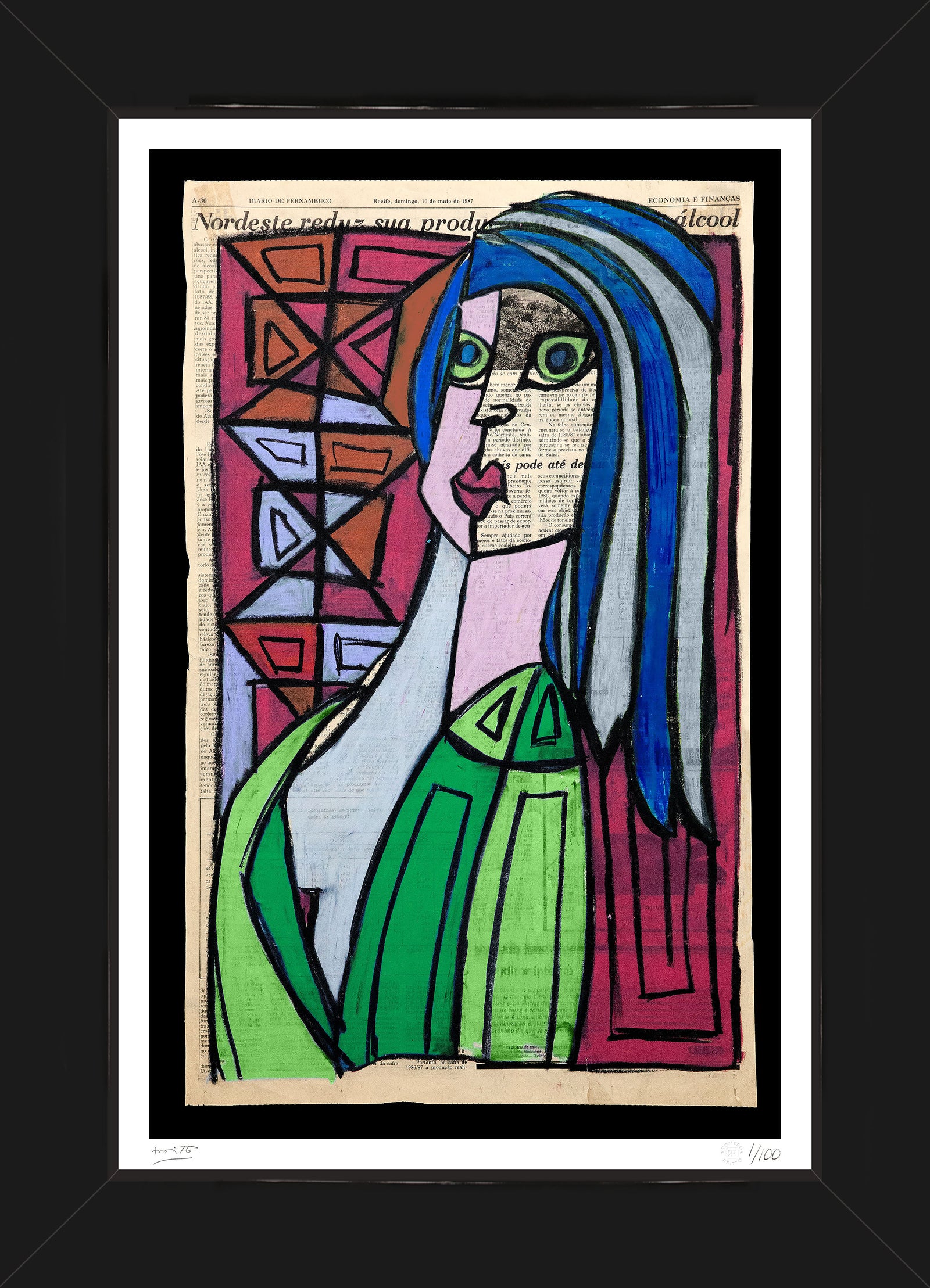 Romero Britto recife limited edition print  contemporary pop art piece