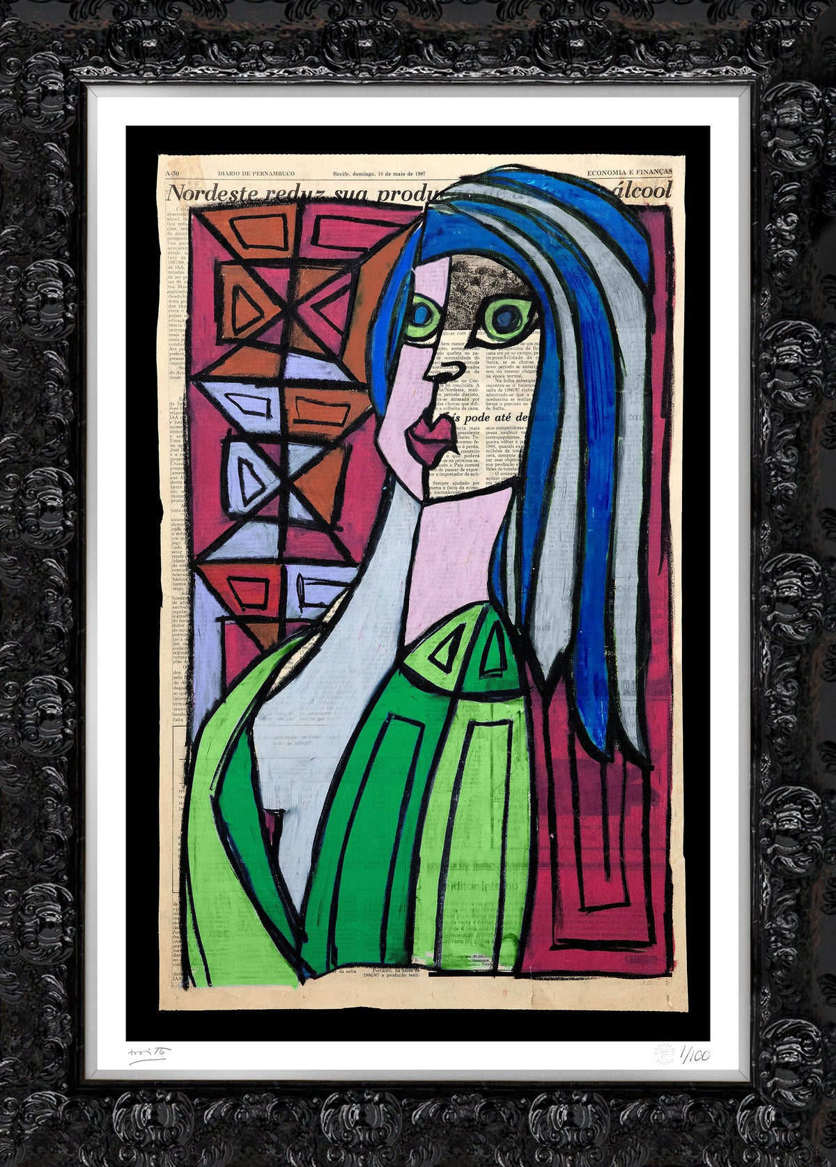 modern pop art recife limited edition print  vibrant home decor