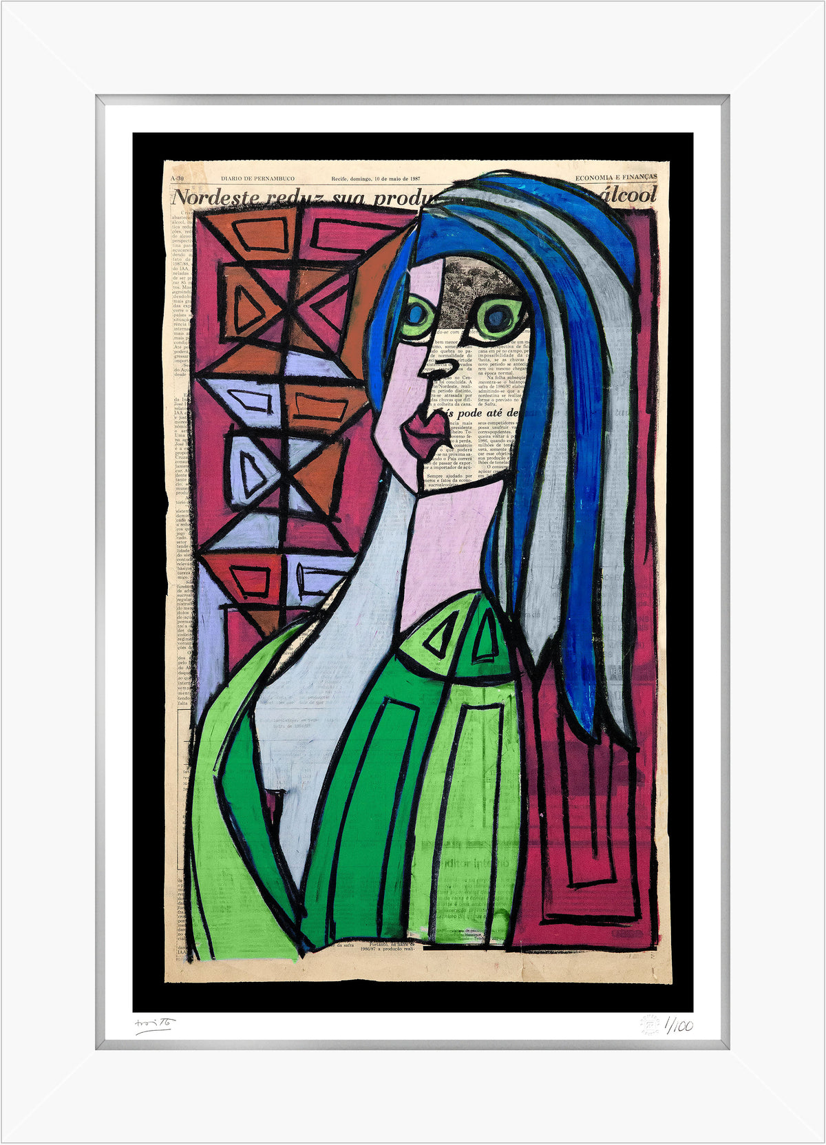 Romero Britto recife limited edition print  colorful pop art design