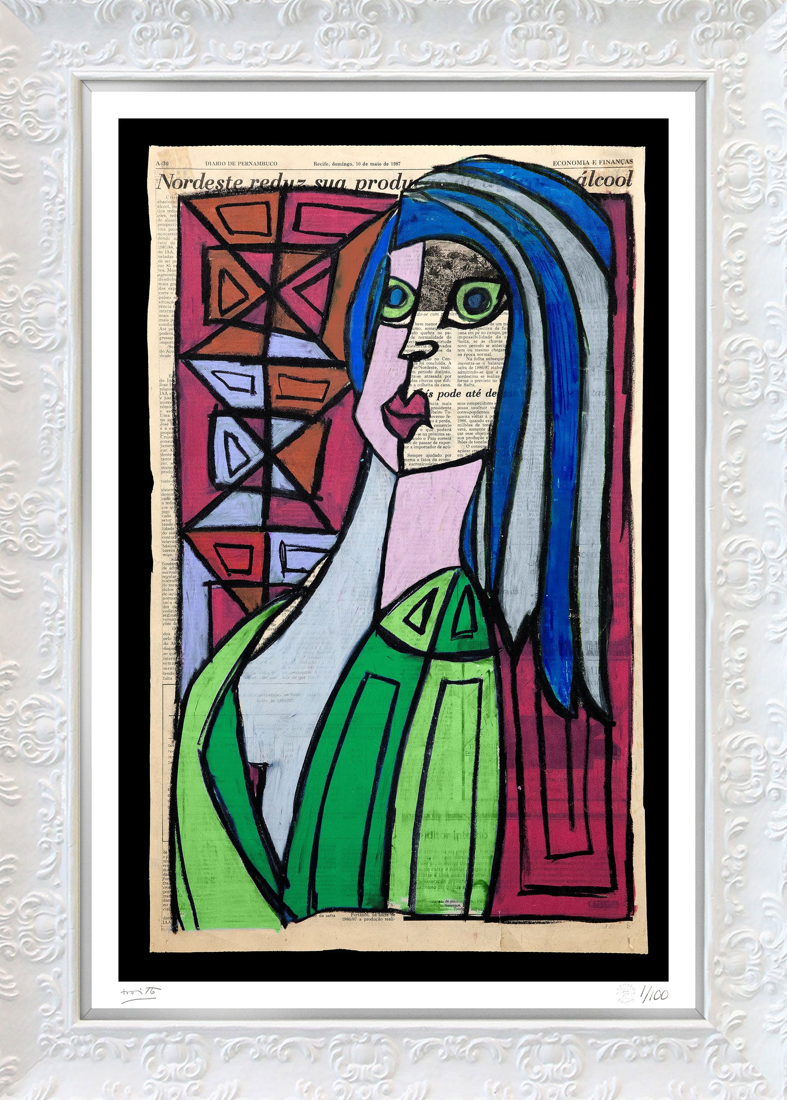 Romero Britto recife limited edition print  contemporary pop art piece