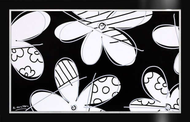 midnight flower limited edition print  artistic colorful design collectible