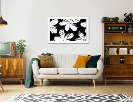 midnight flower limited edition print  colorful decorative collectible gift idea