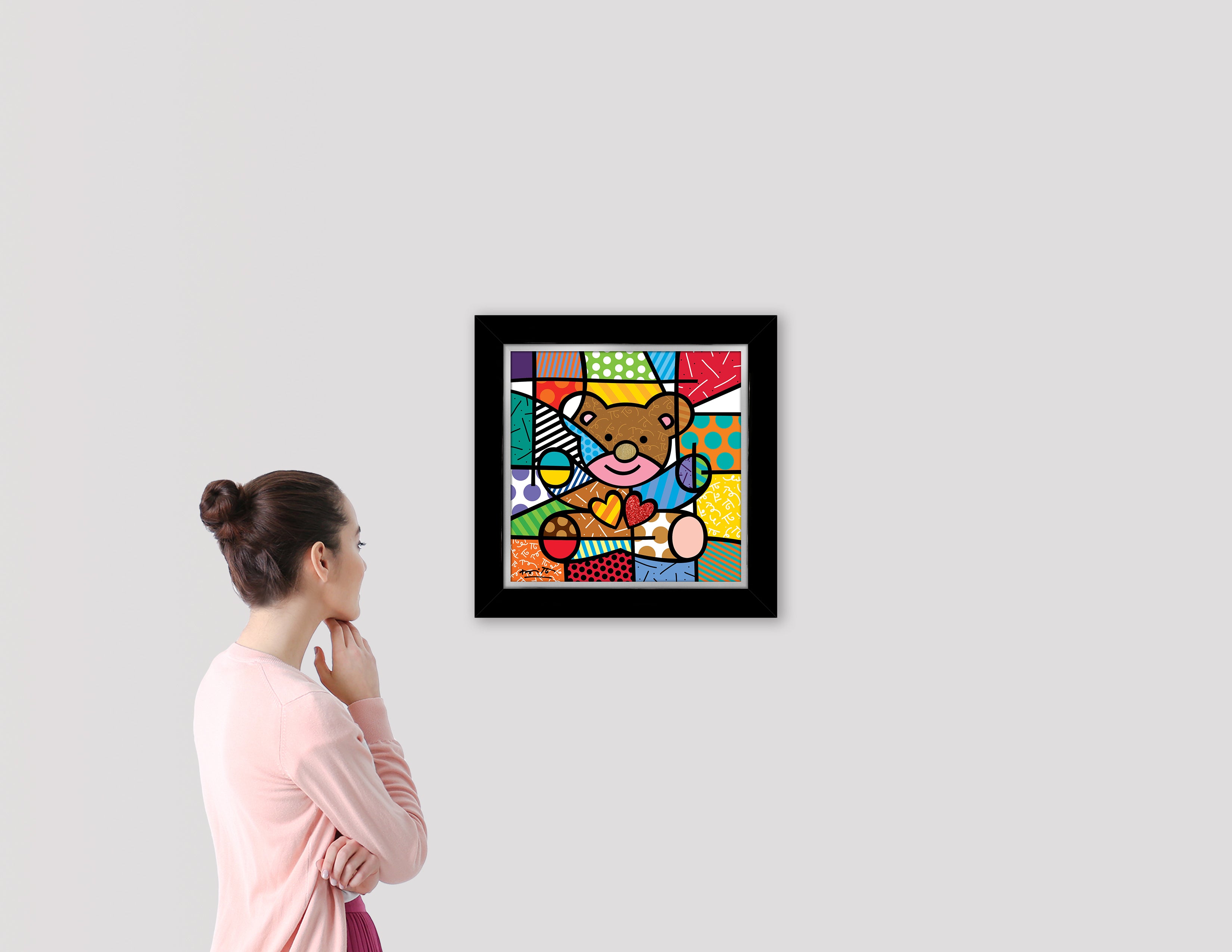 絵画。原画【Bear bought bread】 HAPPY (BEAR) - Limited Edition Print – Shop Britto