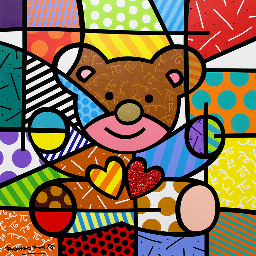 絵画。原画【Bear bought bread】 HAPPY (BEAR) - Limited Edition Print – Shop Britto