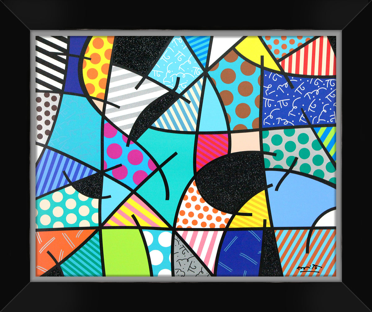 Romero Britto quintessential limited edition print  contemporary pop art piece