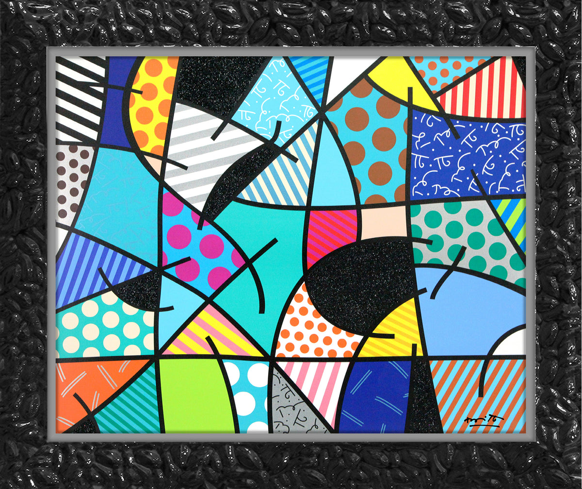 Romero Britto quintessential limited edition print  contemporary pop art piece