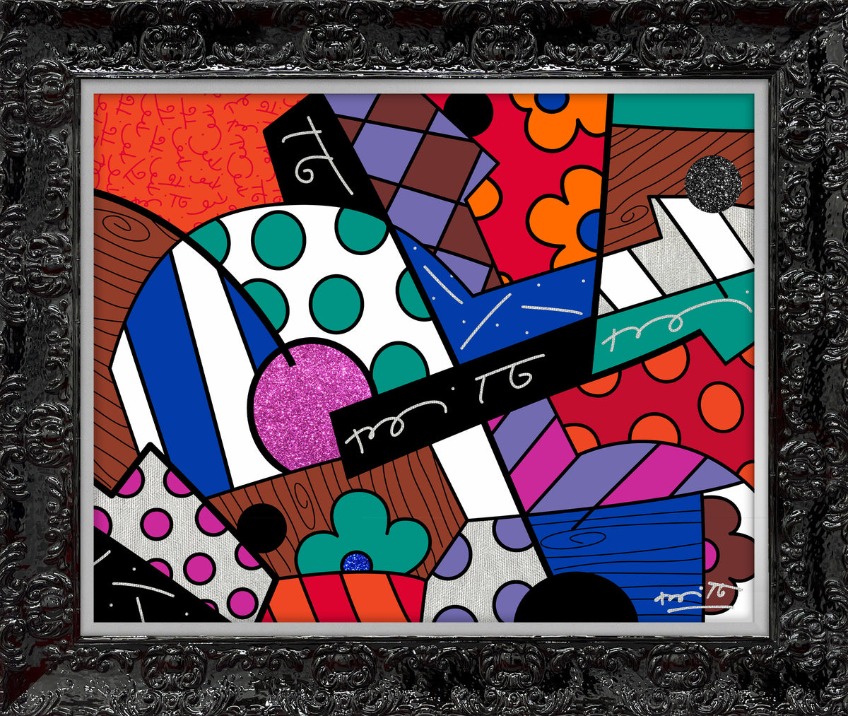 modern pop art jazz limited edition print  vibrant home decor
