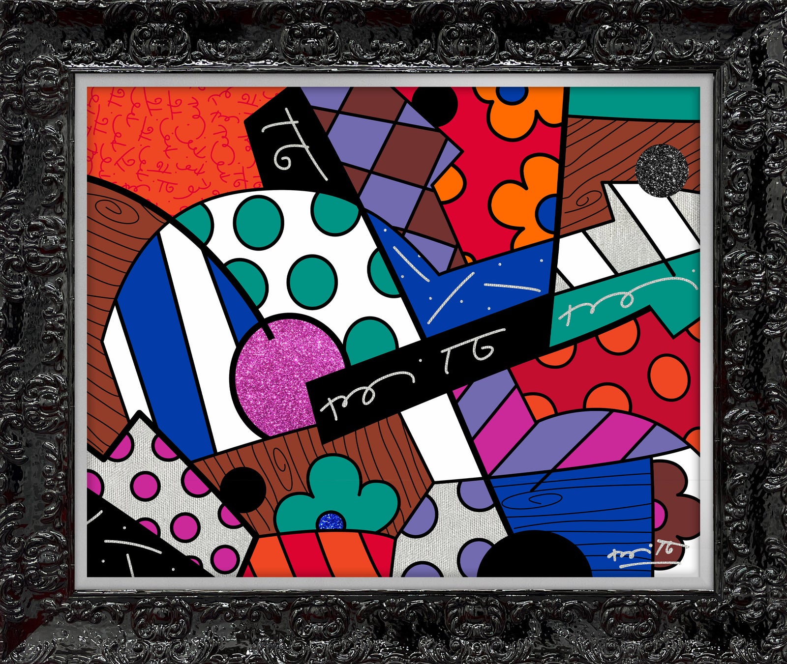 modern pop art jazz limited edition print  vibrant home decor