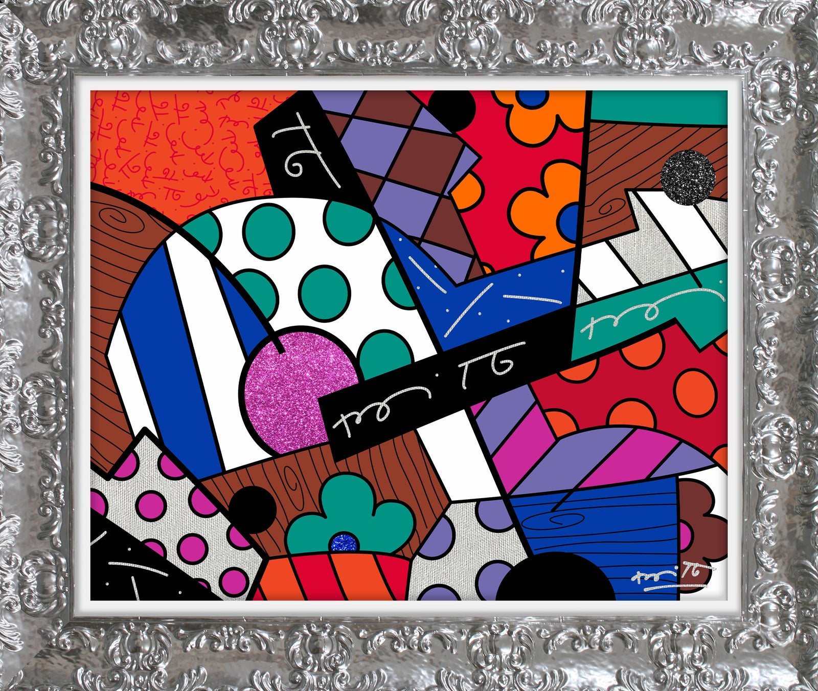modern pop art jazz limited edition print  vibrant home decor