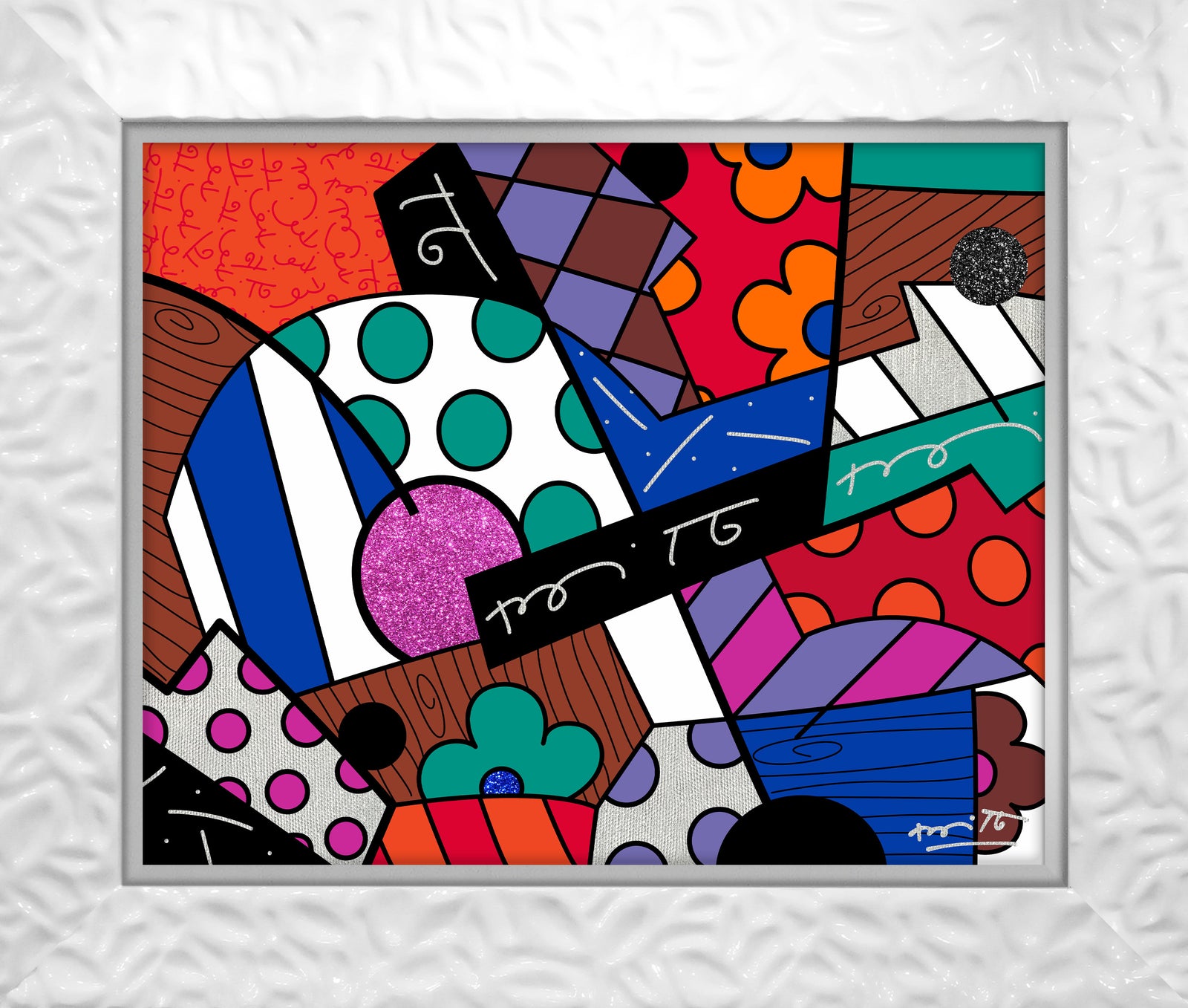 modern pop art jazz limited edition print  vibrant home decor