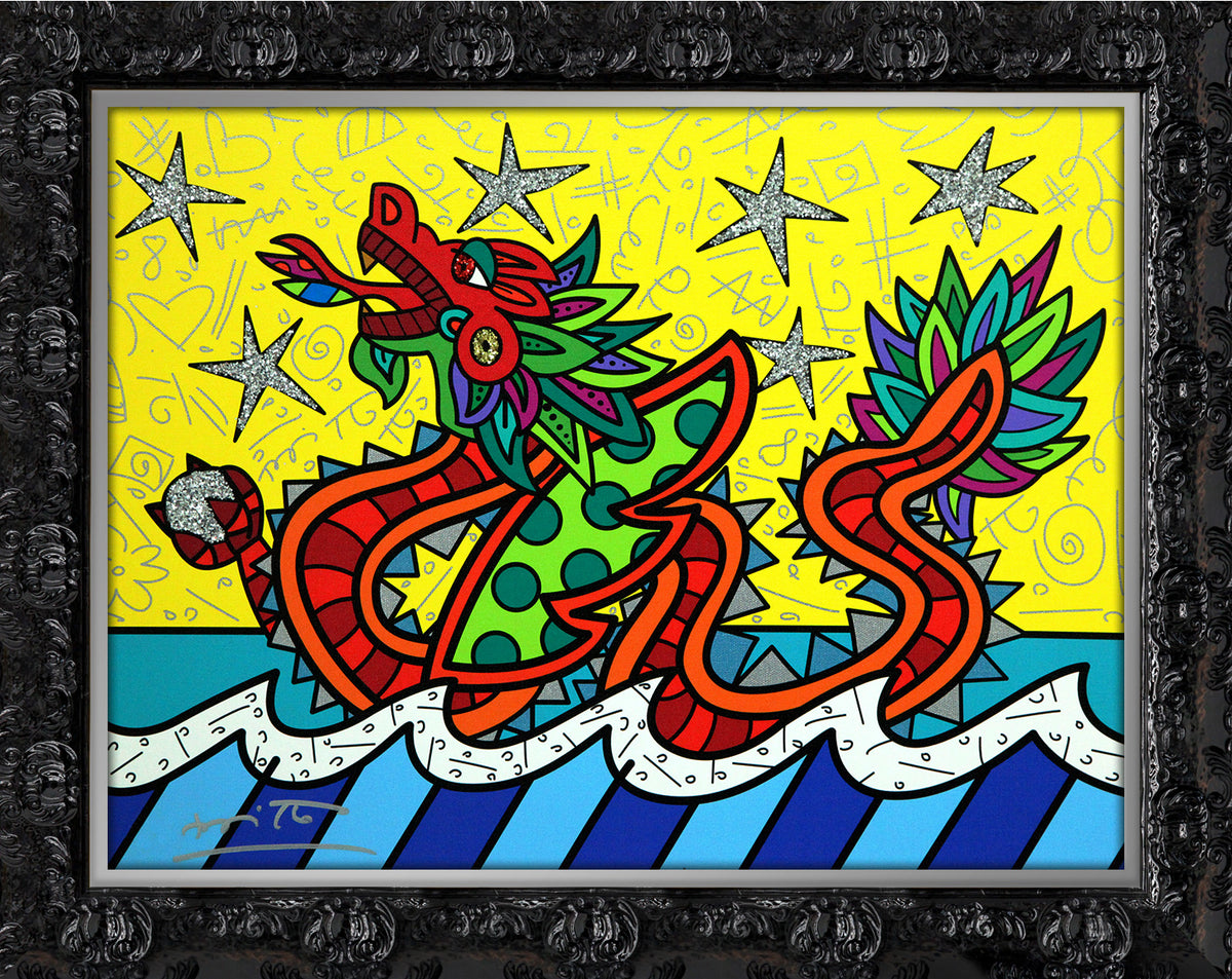 modern pop art good fortune limited edition print  vibrant home decor