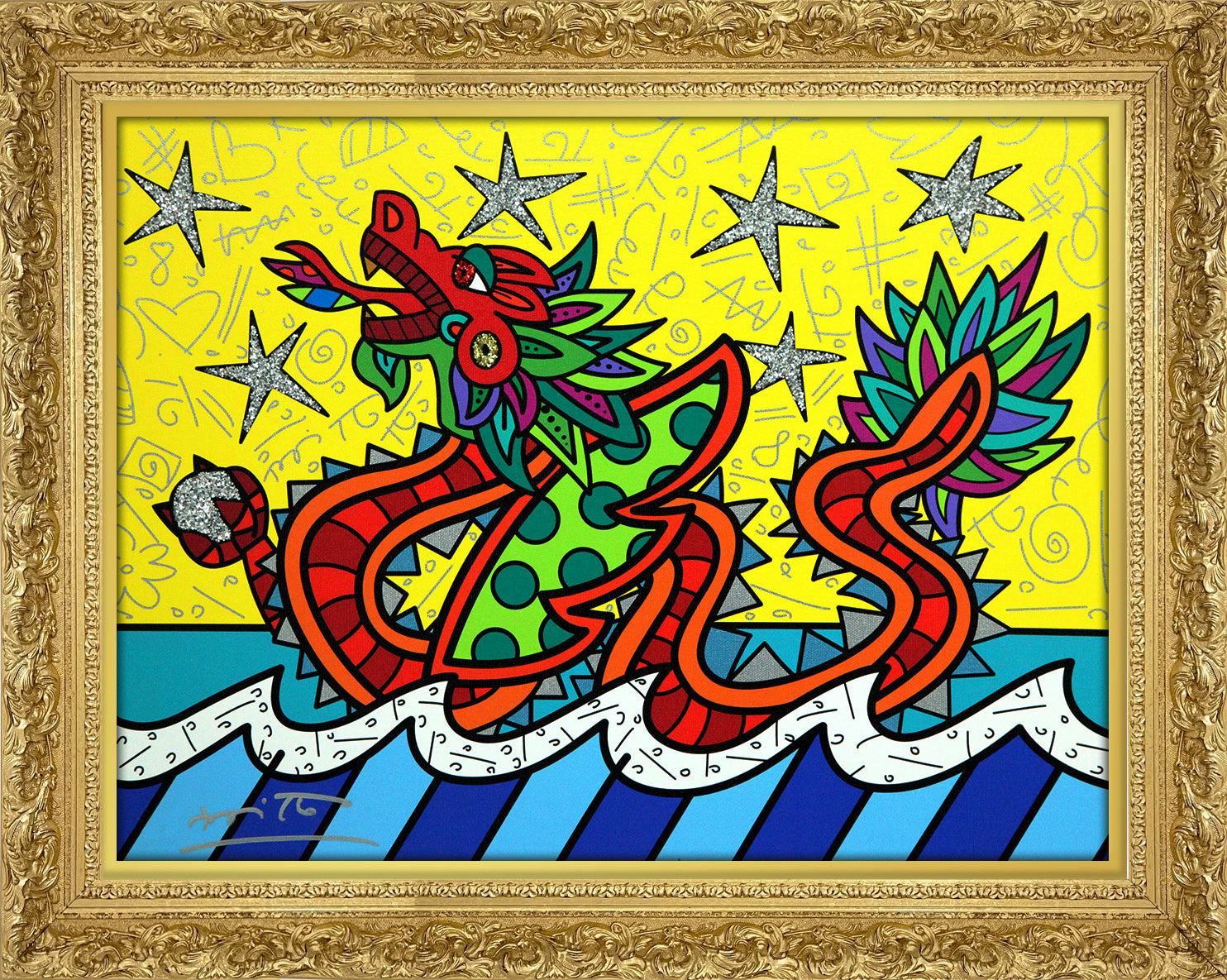 good fortune limited edition print  colorful decorative collectible gift idea