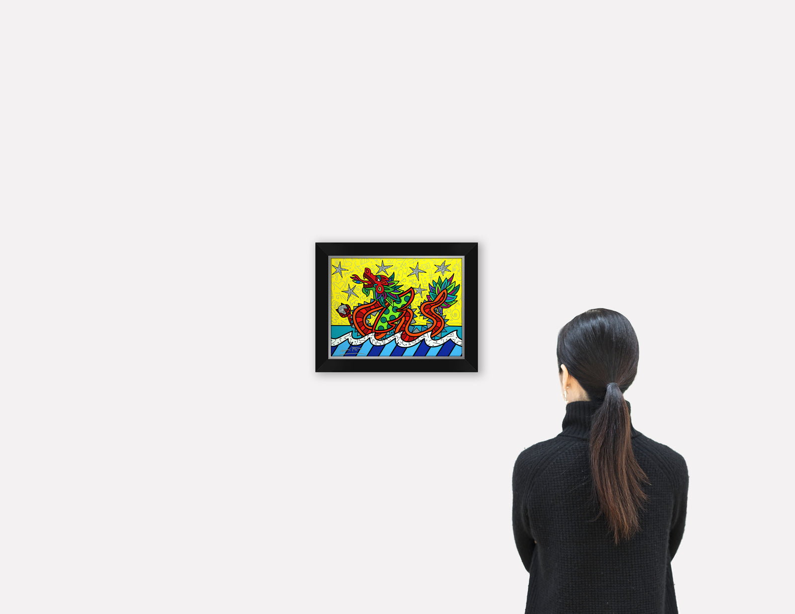 modern pop art good fortune limited edition print  vibrant home decor