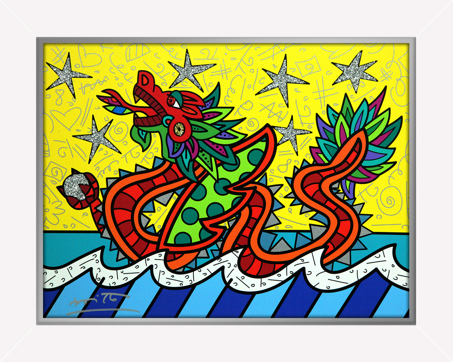 good fortune limited edition print  artistic colorful design collectible