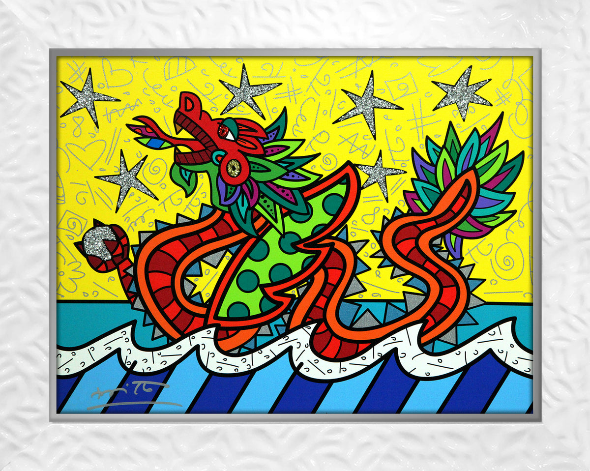 modern pop art good fortune limited edition print  vibrant home decor