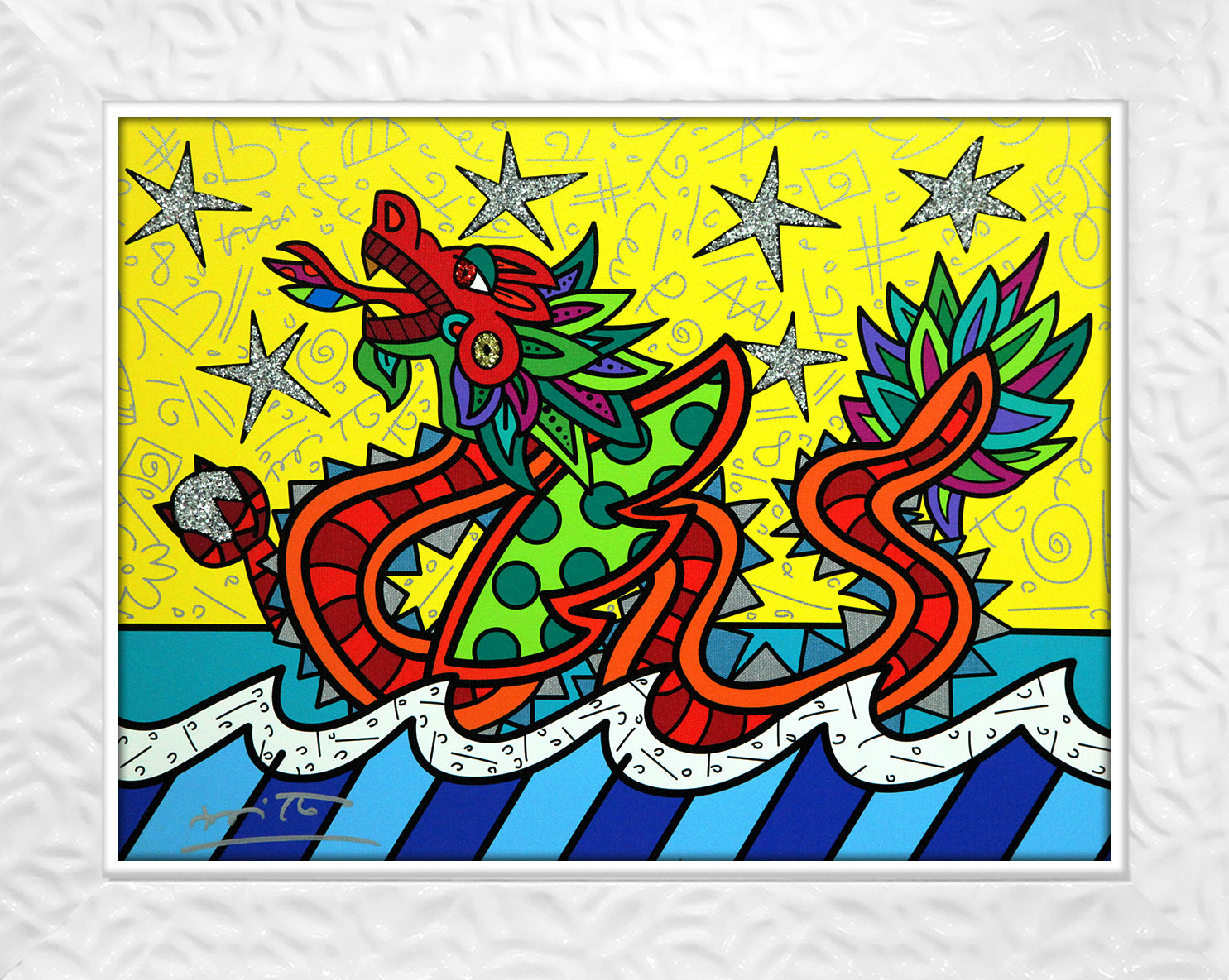 good fortune limited edition print  artistic colorful design collectible