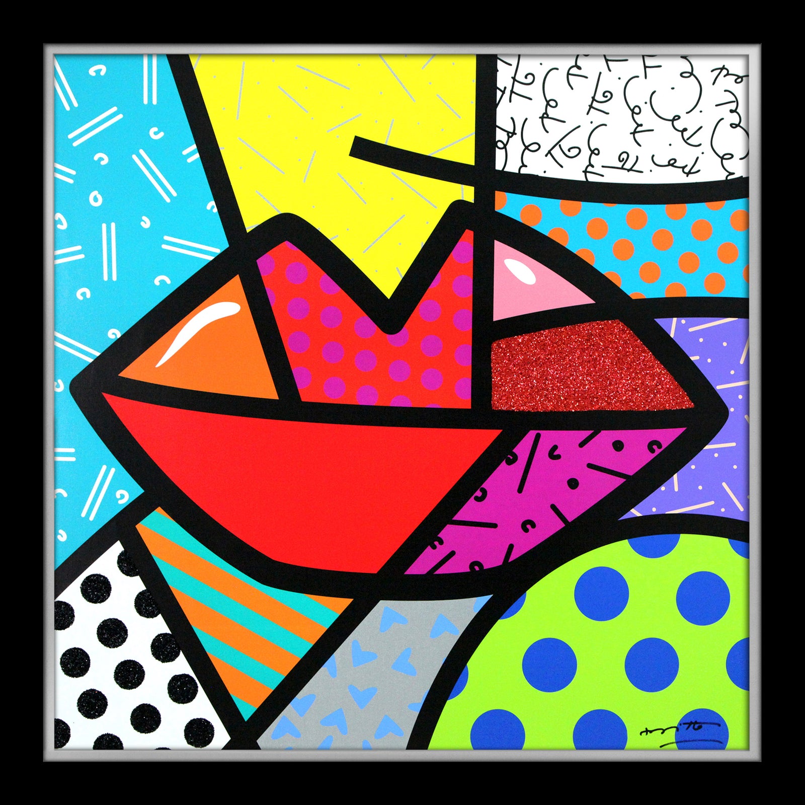 modern pop art juicy limited edition print  vibrant home decor