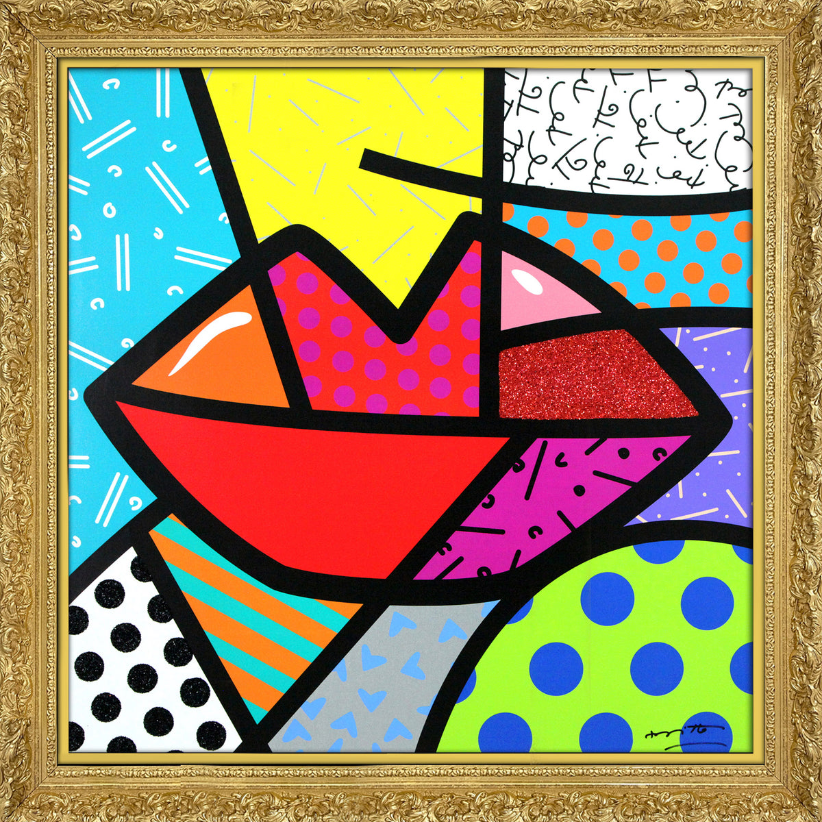 modern pop art juicy limited edition print  vibrant home decor