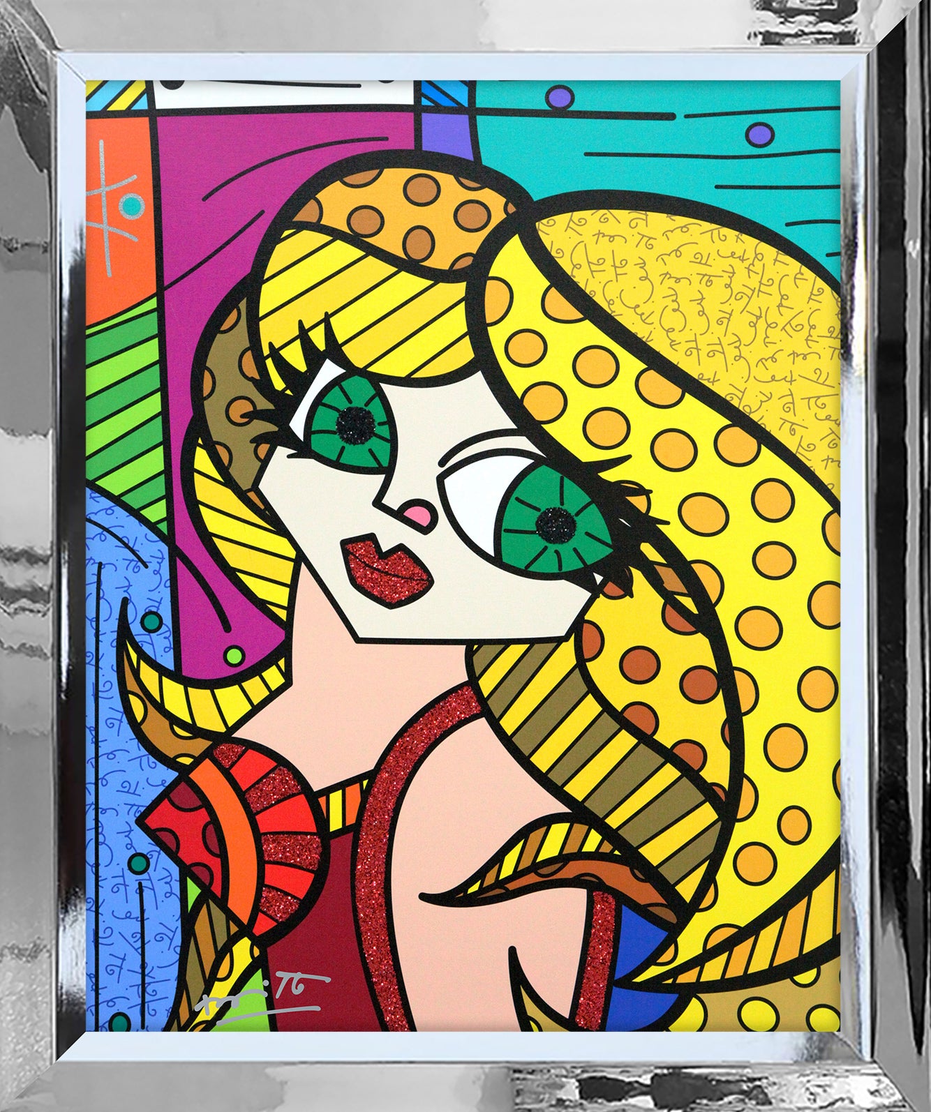modern pop art muse limited edition print online  vibrant home decor