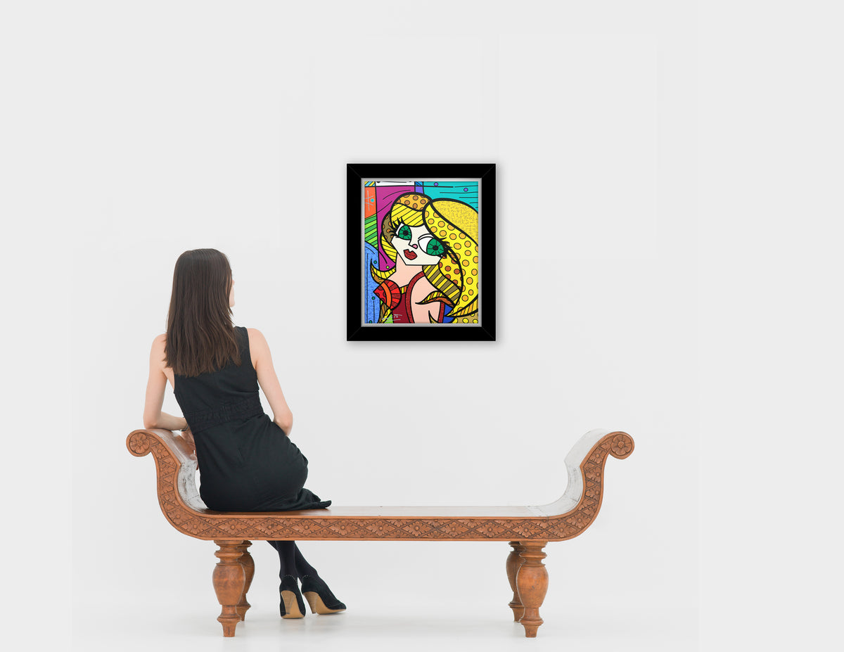 modern pop art muse limited edition print online  vibrant home decor