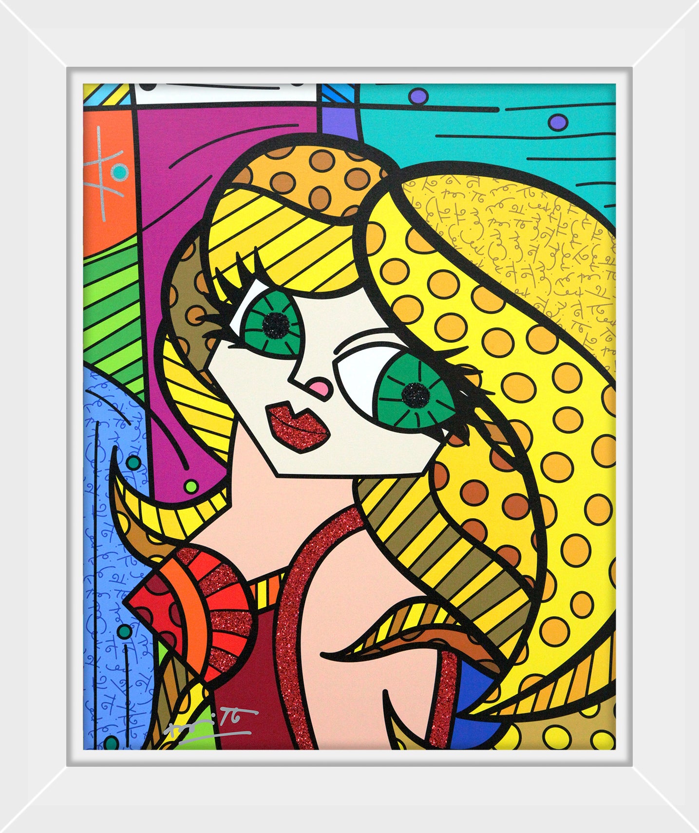 modern pop art muse limited edition print online  vibrant home decor