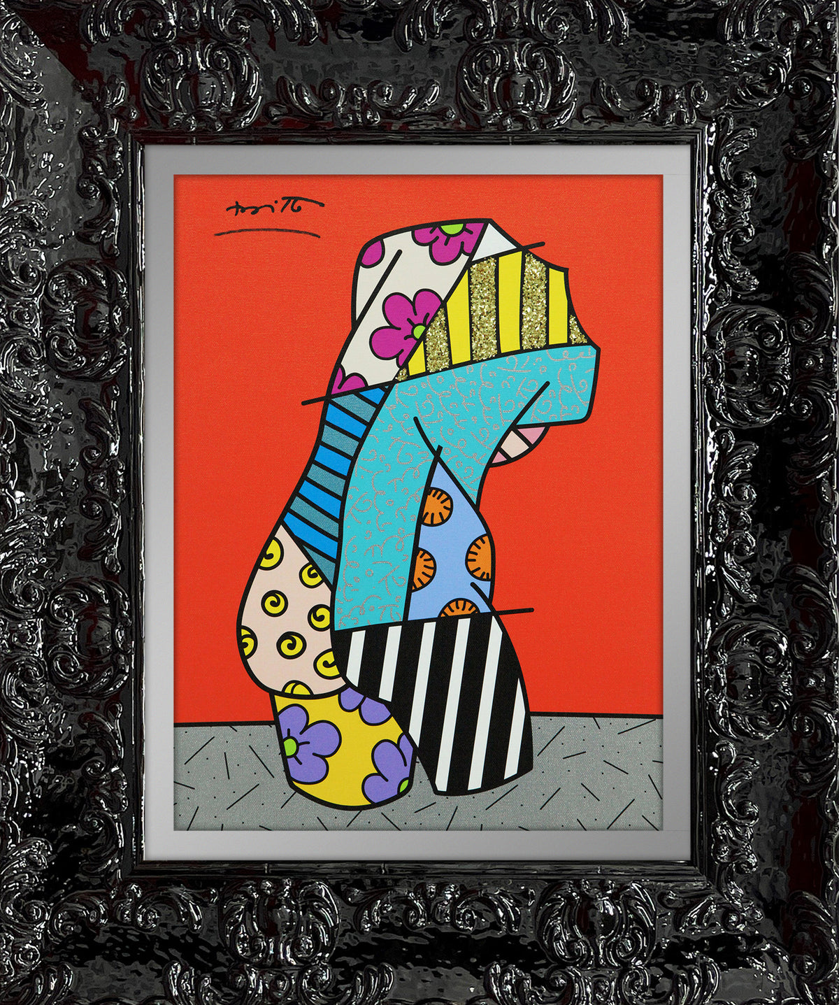 Romero Britto pop venus limited edition print  contemporary pop art piece