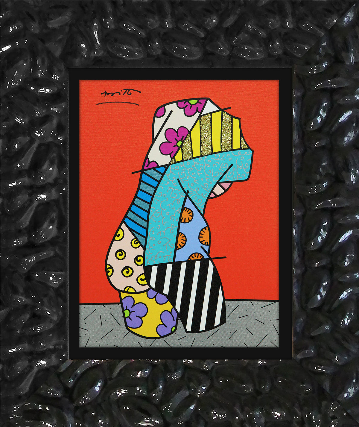 Romero Britto pop venus limited edition print  colorful pop art design