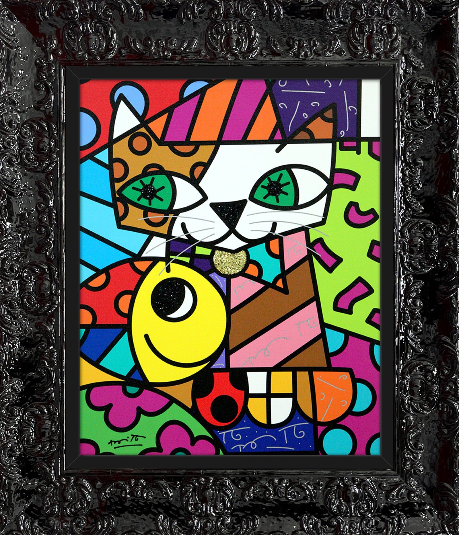 sam yellow limited edition print  artistic colorful design collectible