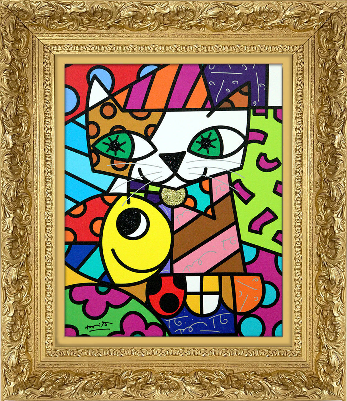 sam yellow limited edition print  artistic colorful design collectible