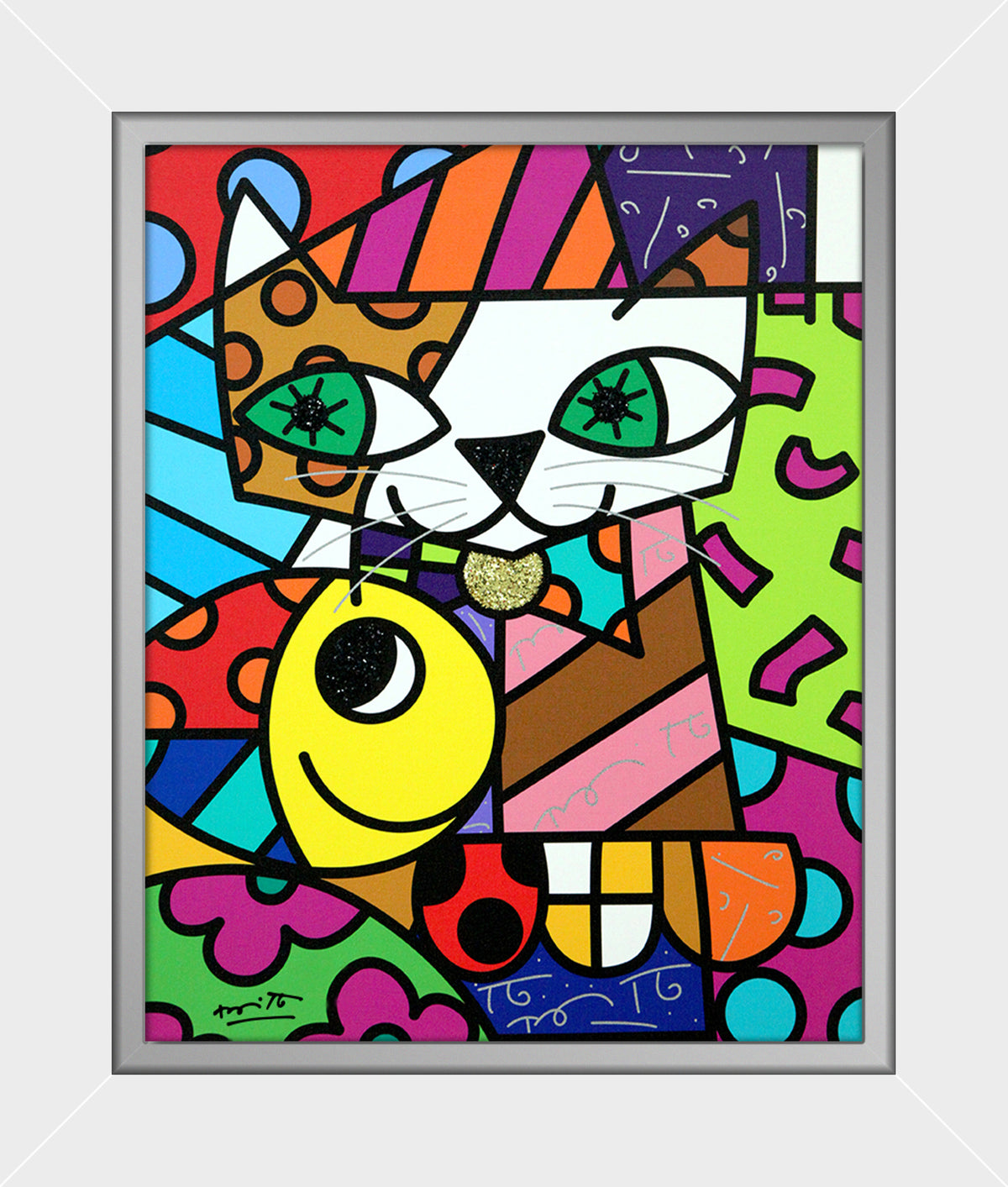 sam yellow limited edition print  colorful decorative collectible gift idea