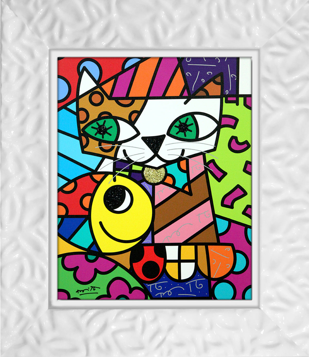 sam yellow limited edition print  artistic colorful design collectible