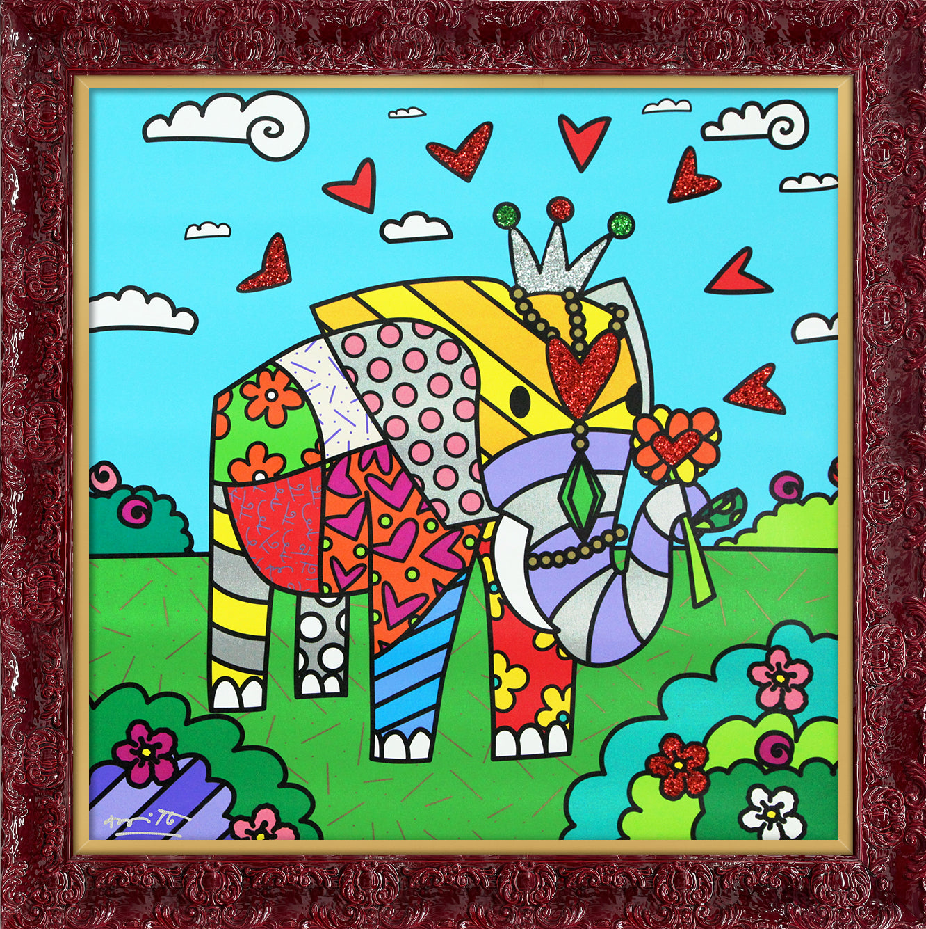 india limited edition print  artistic colorful design collectible