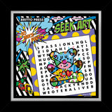 WORD SEARCH - MIAMI TEDDY BEAR - Limited Edition Print