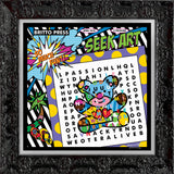 WORD SEARCH - MIAMI TEDDY BEAR - Limited Edition Print