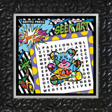 WORD SEARCH - MIAMI TEDDY BEAR - Limited Edition Print