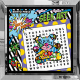 WORD SEARCH - MIAMI TEDDY BEAR - Limited Edition Print