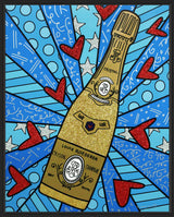 CHAMPAGNE WISHES & CAVIAR DREAMS - BLUE - Limited Edition Print