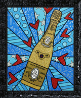 CHAMPAGNE WISHES & CAVIAR DREAMS - BLUE - Limited Edition Print