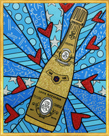 CHAMPAGNE WISHES & CAVIAR DREAMS - BLUE - Limited Edition Print