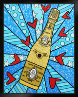 CHAMPAGNE WISHES & CAVIAR DREAMS - BLUE - Limited Edition Print