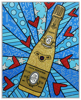 CHAMPAGNE WISHES & CAVIAR DREAMS - BLUE - Limited Edition Print