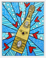 CHAMPAGNE WISHES & CAVIAR DREAMS - BLUE - Limited Edition Print