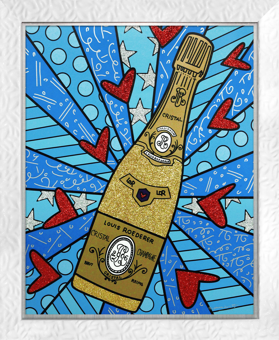 Champagne Wishes & Caviar Dreams (Blue) - Limited Edition Print