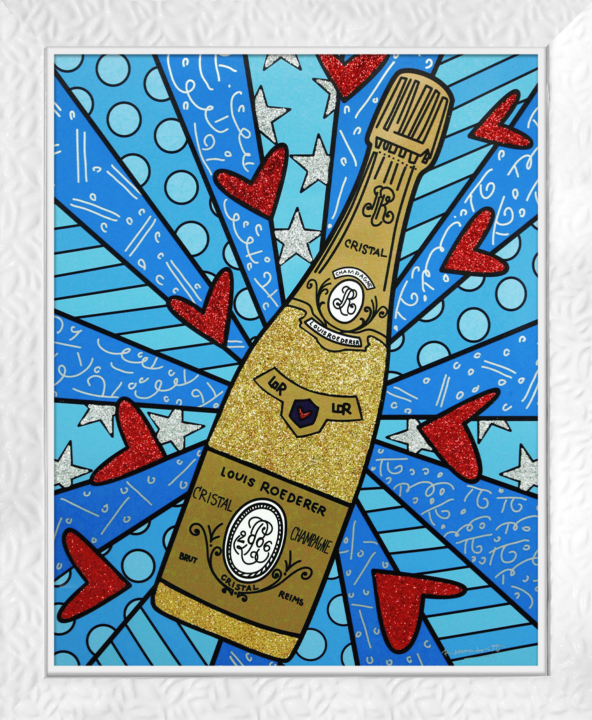 Champagne Wishes & Caviar Dreams (Blue) - Limited Edition Print