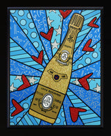 CHAMPAGNE WISHES & CAVIAR DREAMS - BLUE - Limited Edition Print